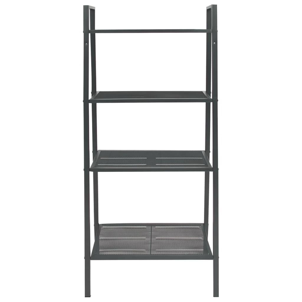 Ladder Bookcase 4 Tiers Metal Anthracite at Set Shop and Smile