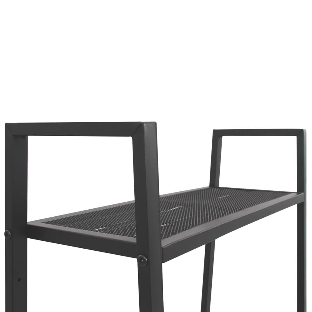 Ladder Bookcase 4 Tiers Metal Anthracite at Set Shop and Smile