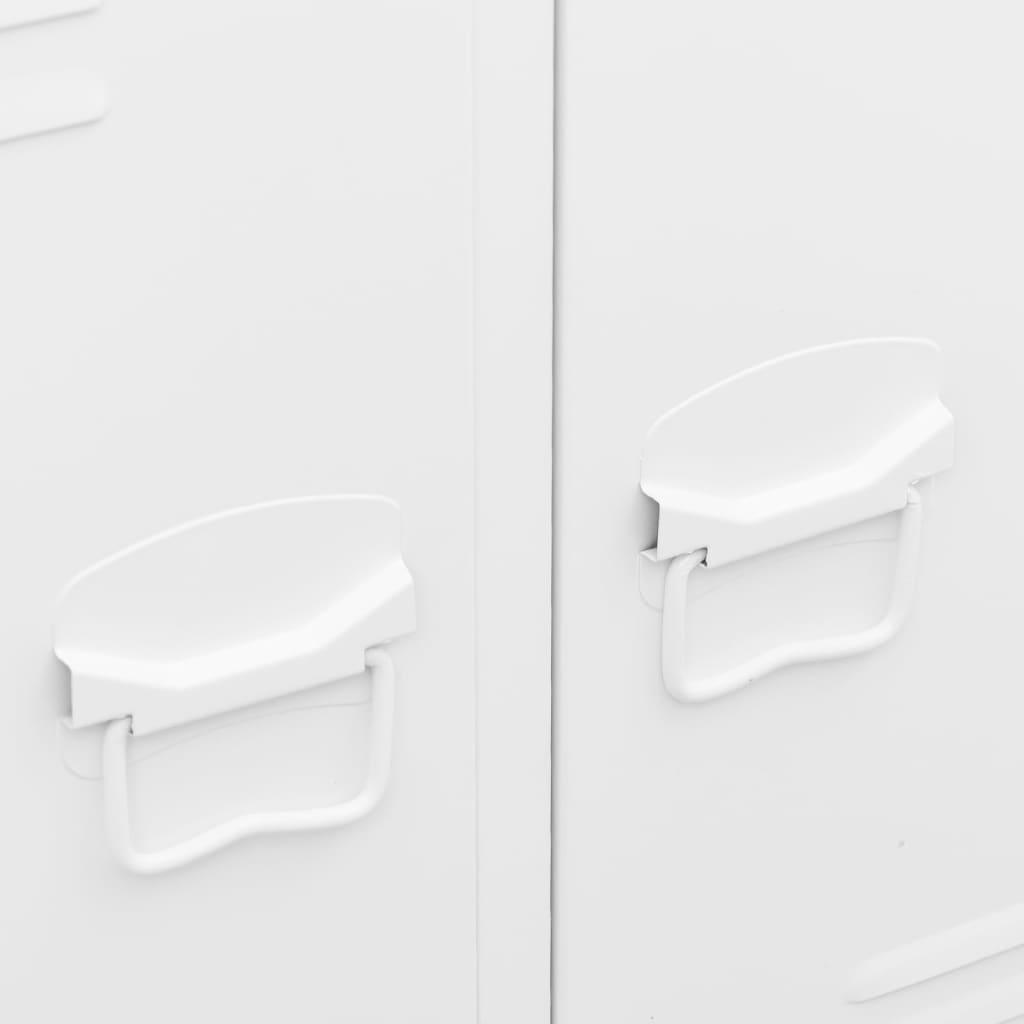 Industrial Wardrobe White 26.4"x13.8"x42.1" Steel at Set Shop and Smile