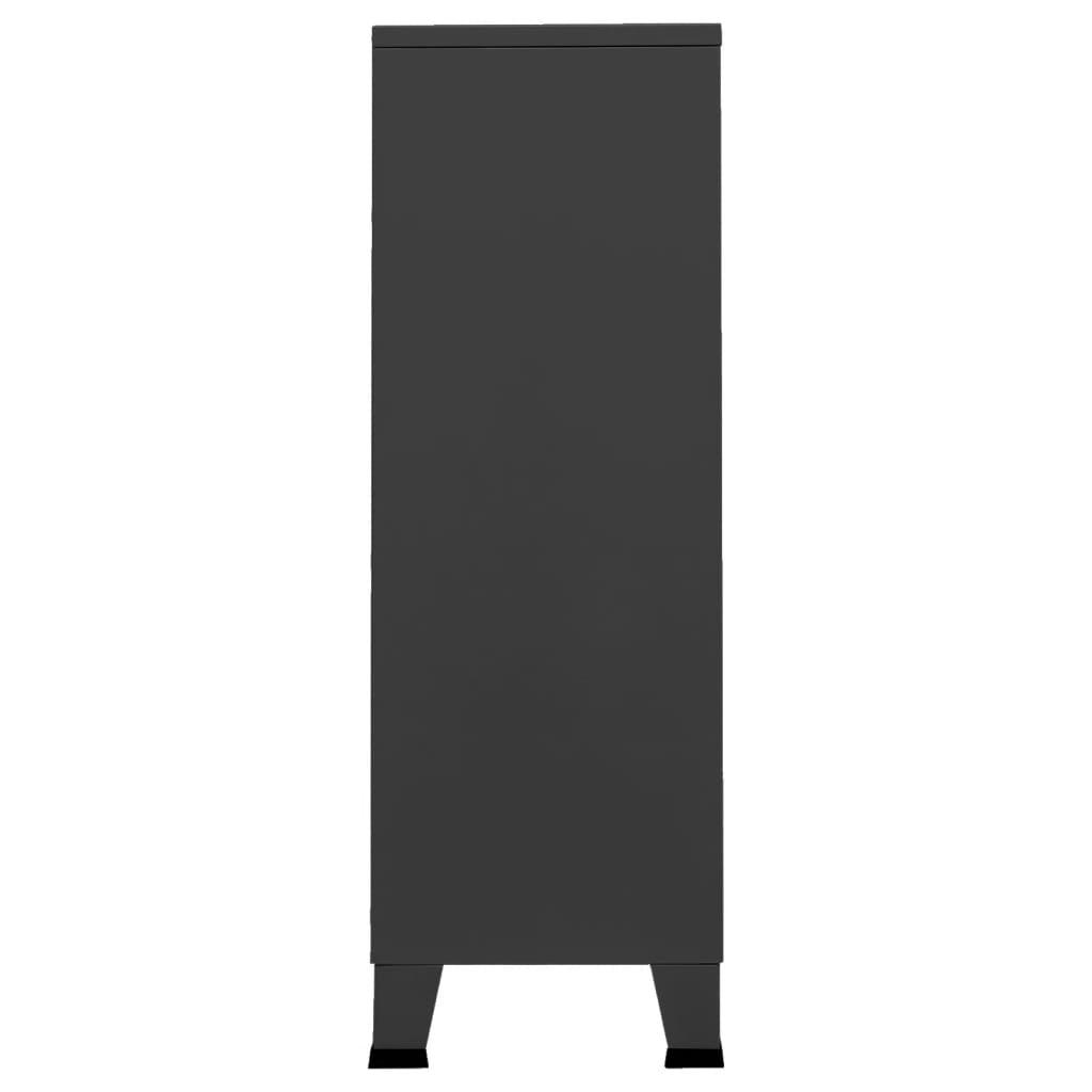 Industrial Wardrobe Anthracite 26.4"x13.8"x42.1" Steel at Set Shop and Smile
