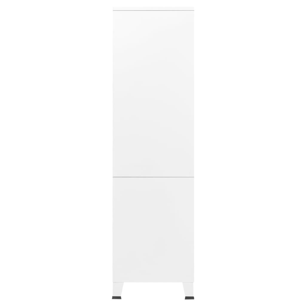 Industrial Wardrobe White 35.4"x19.7"x70.9" Metal at Set Shop and Smile