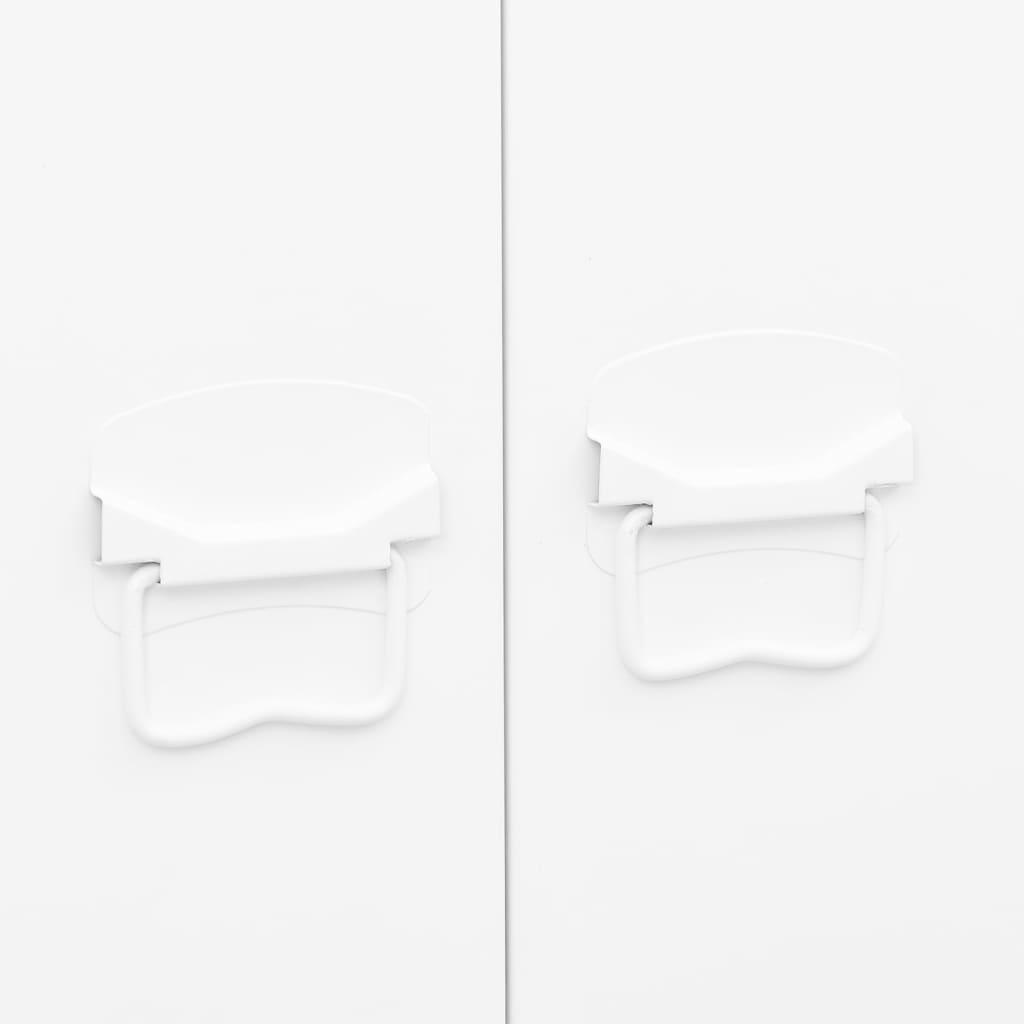 Industrial Wardrobe White 35.4"x19.7"x70.9" Metal at Set Shop and Smile