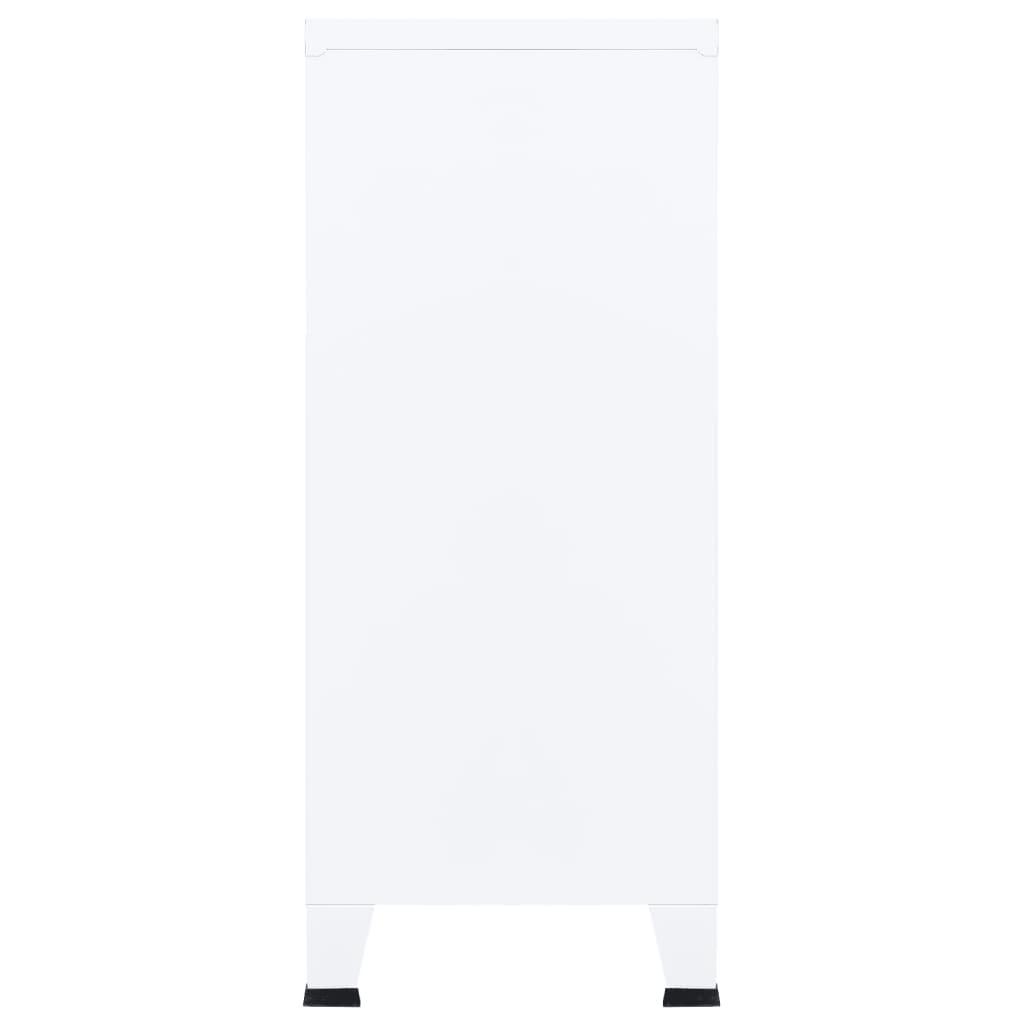 Industrial Storage Chest White 35.4"x15.7"x39.4" Steel at Set Shop and Smile