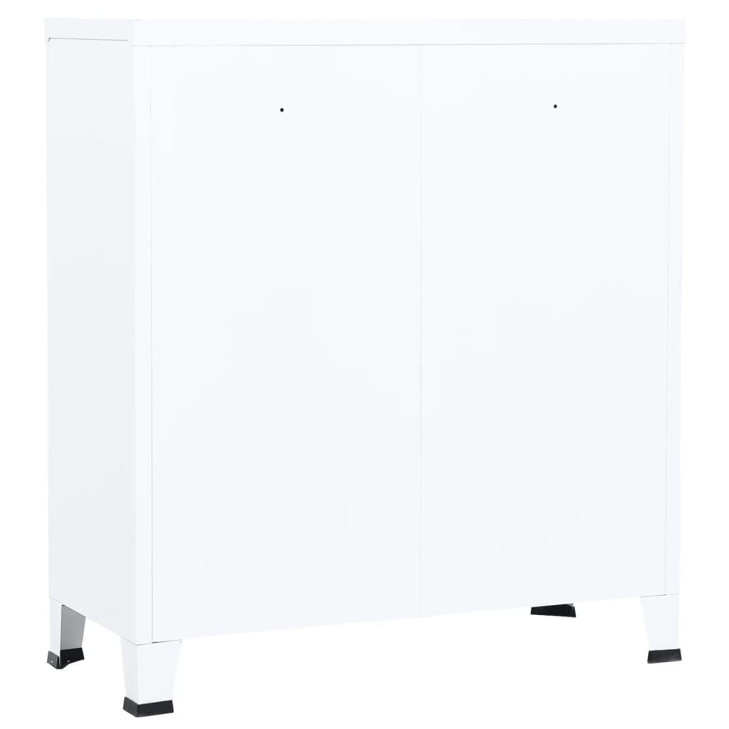 Industrial Storage Chest White 35.4"x15.7"x39.4" Steel at Set Shop and Smile