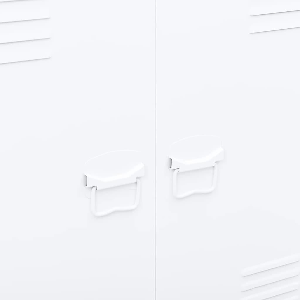 Industrial Storage Chest White 35.4"x15.7"x39.4" Steel at Set Shop and Smile