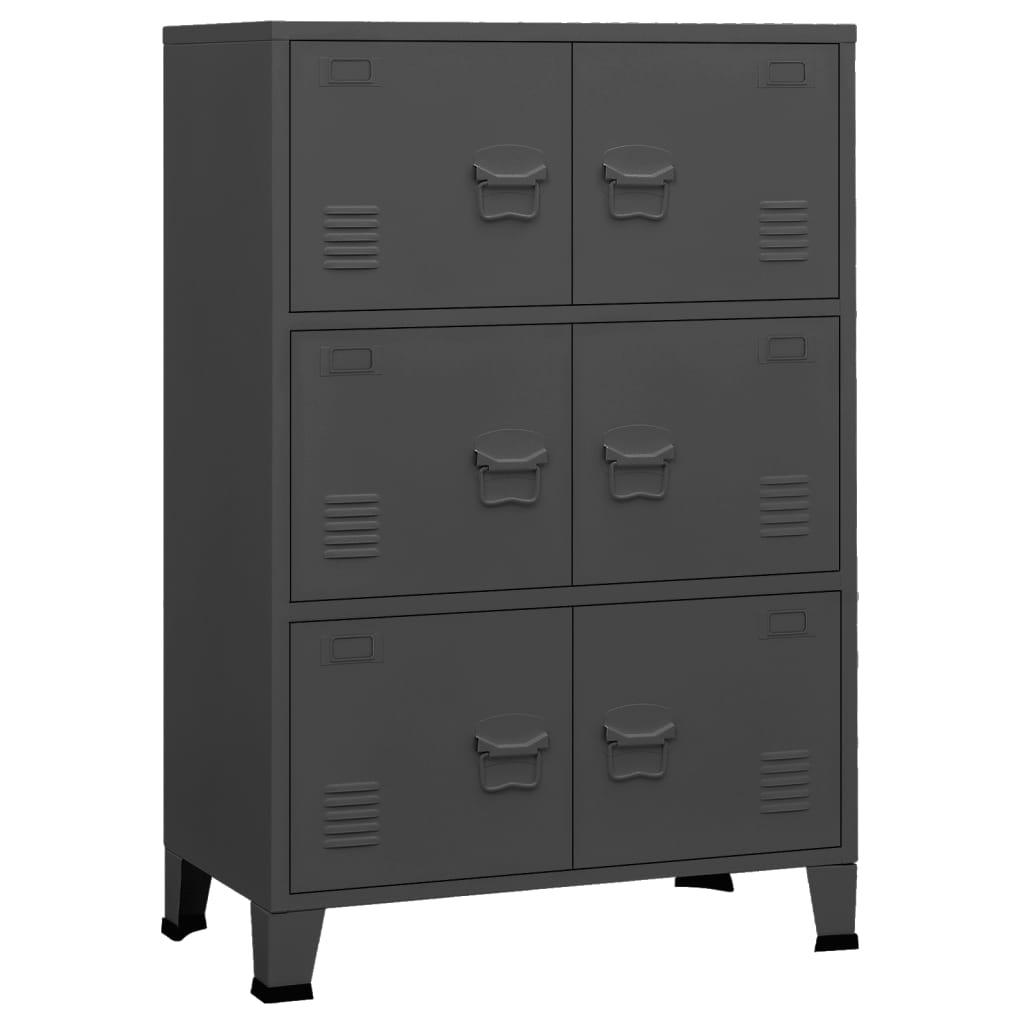Industrial Storage Chest Anthracite 29.5"x15.7"x45.3" Metal at Set Shop and Smile