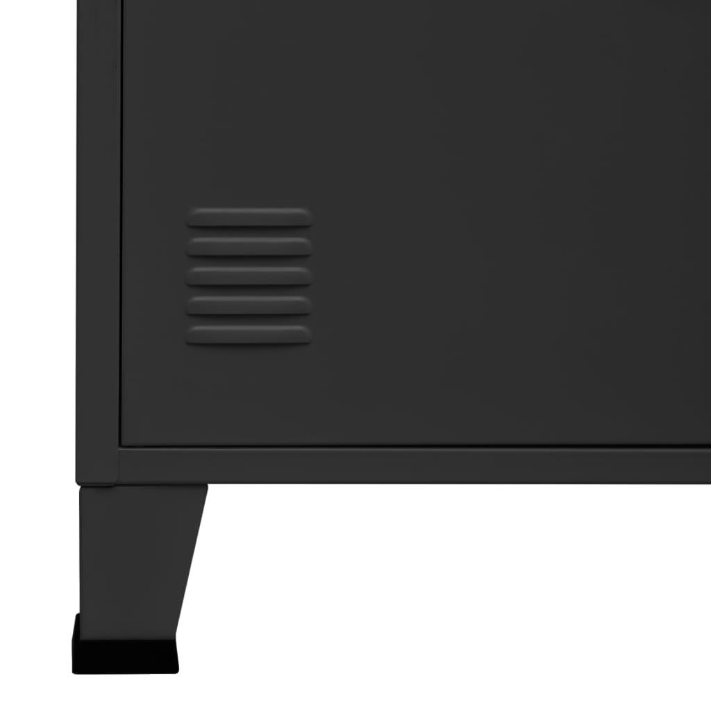 Industrial Bookshelf Anthracite 31.5"x12.6"x70.9" Steel at Set Shop and Smile