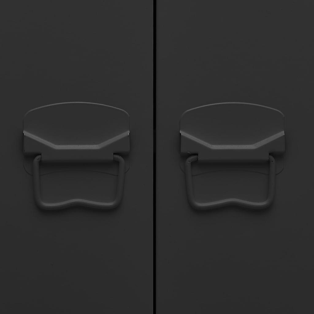 Industrial Bookshelf Anthracite 31.5"x12.6"x70.9" Steel at Set Shop and Smile