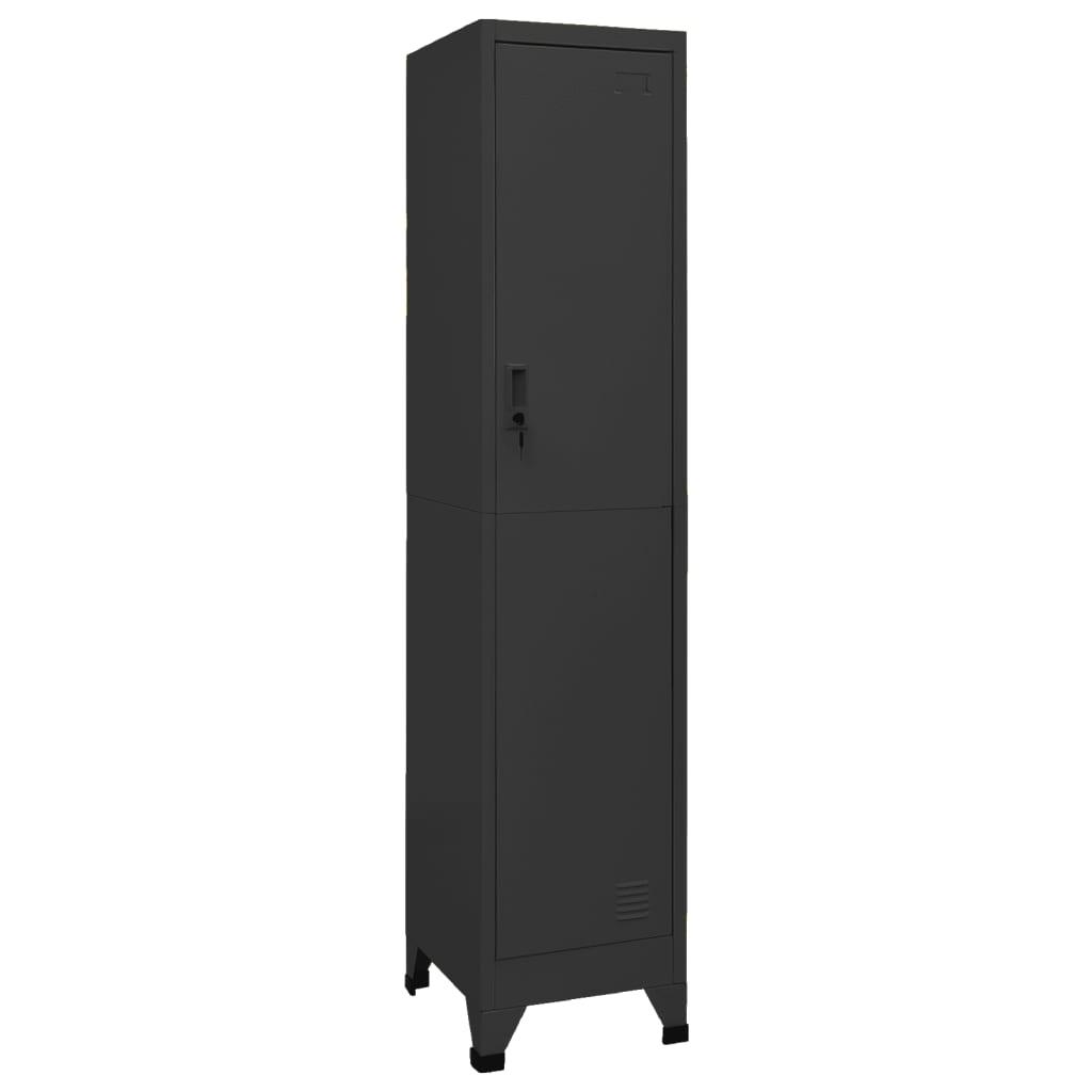 Locker Cabinet Anthracite 15"x17.7"x70.9" Steel at Set Shop and Smile