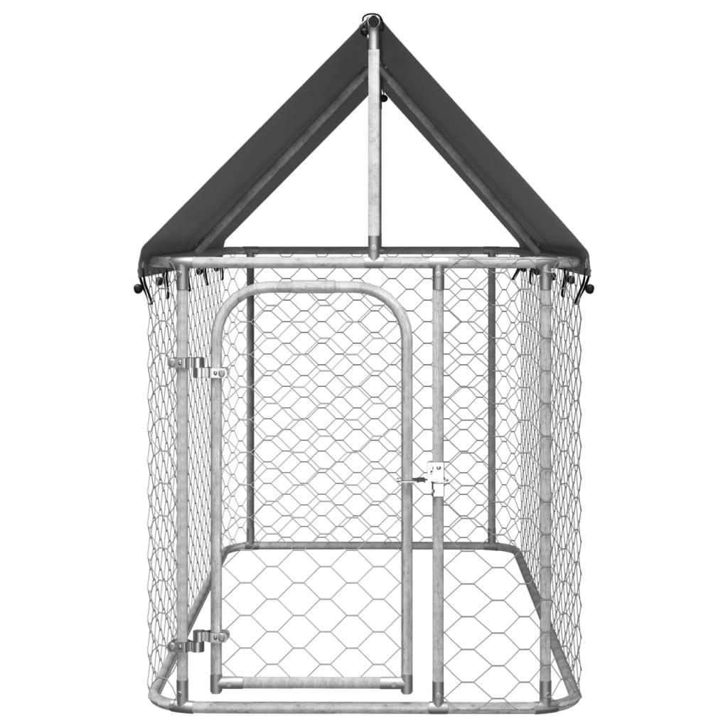 Outdoor Dog Kennel with Roof 78.7"x39.4"x59.1" at Set Shop and Smile