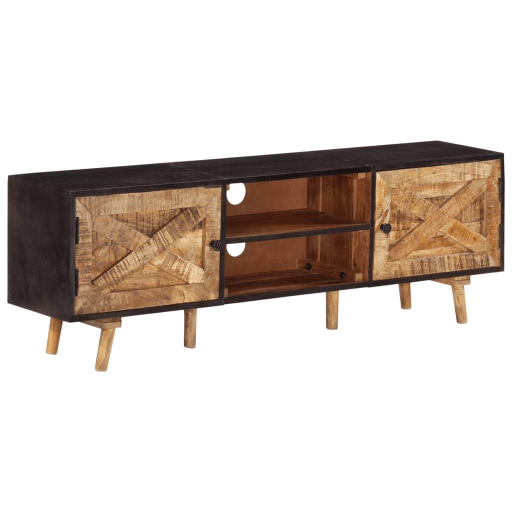 TV Cabinet 55.1"x11.8"x18.1" Rough Mango Wood and Solid Acacia Wood at Set Shop and Smile