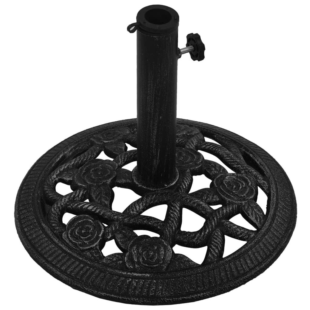 Umbrella Base Black 15.7"x15.7"x12.6" Cast Iron at Set Shop and Smile