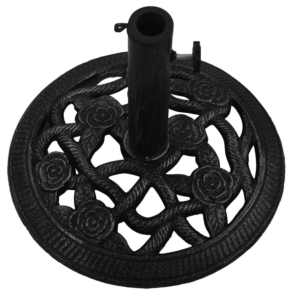 Umbrella Base Black 15.7"x15.7"x12.6" Cast Iron at Set Shop and Smile