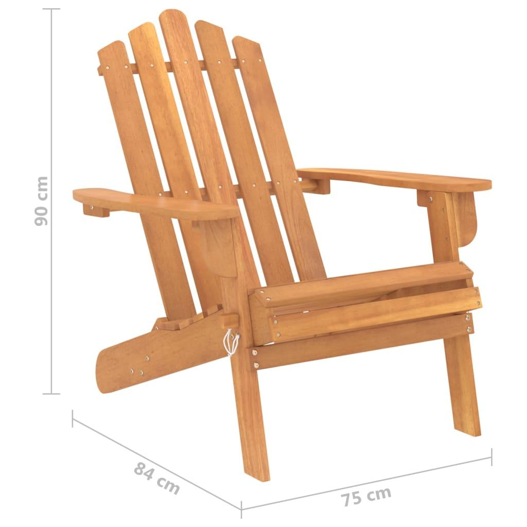 Patio Adirondack Chair Solid Wood Acacia at Set Shop and Smile