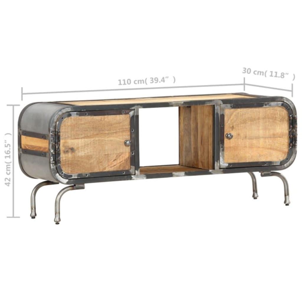 TV Cabinet 43.3"x11.8"x16.5" Solid Wood Mango at Set Shop and Smile