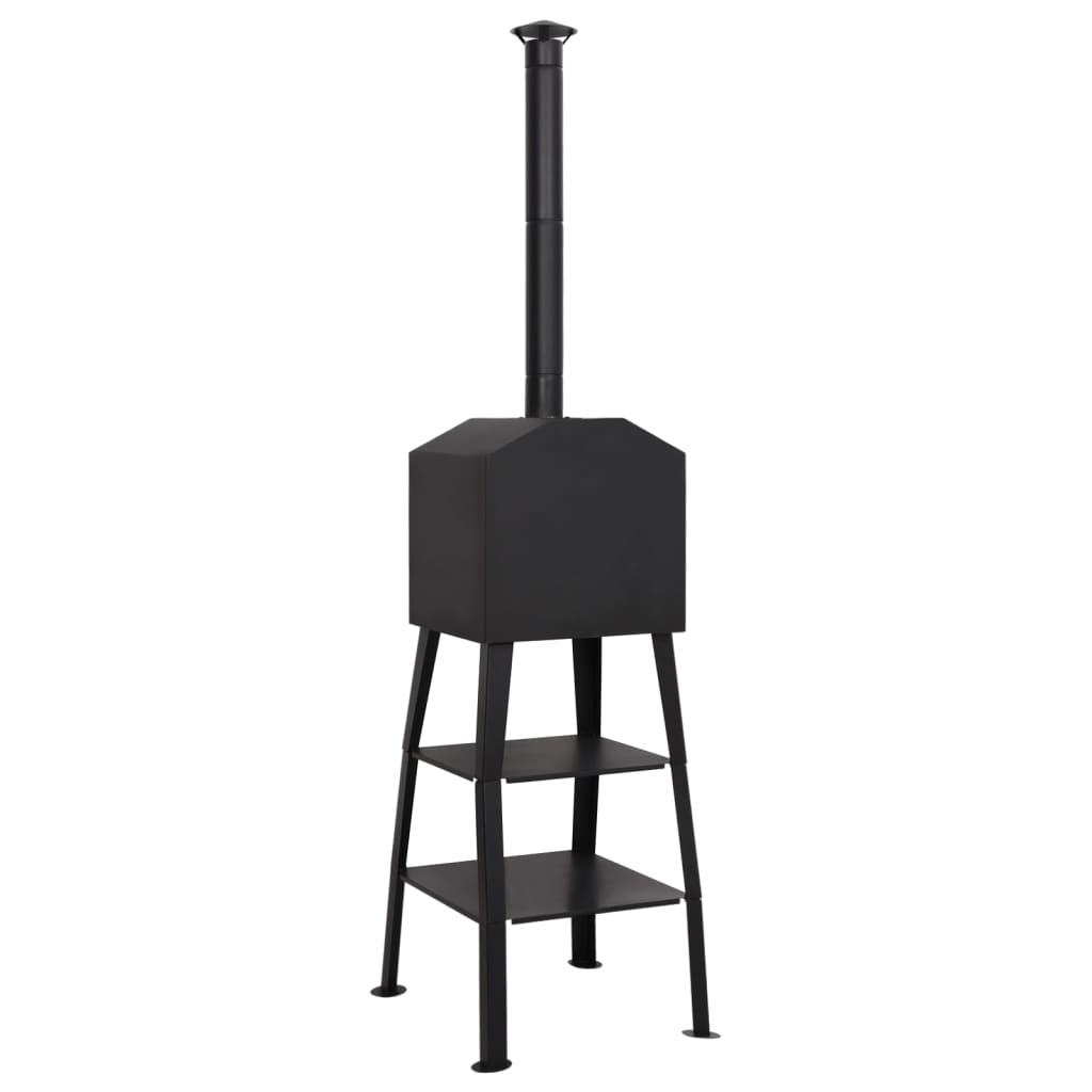 Outdoor Pizza Oven Charcoal Fired with 2 Fireclay Stones at Set Shop and Smile