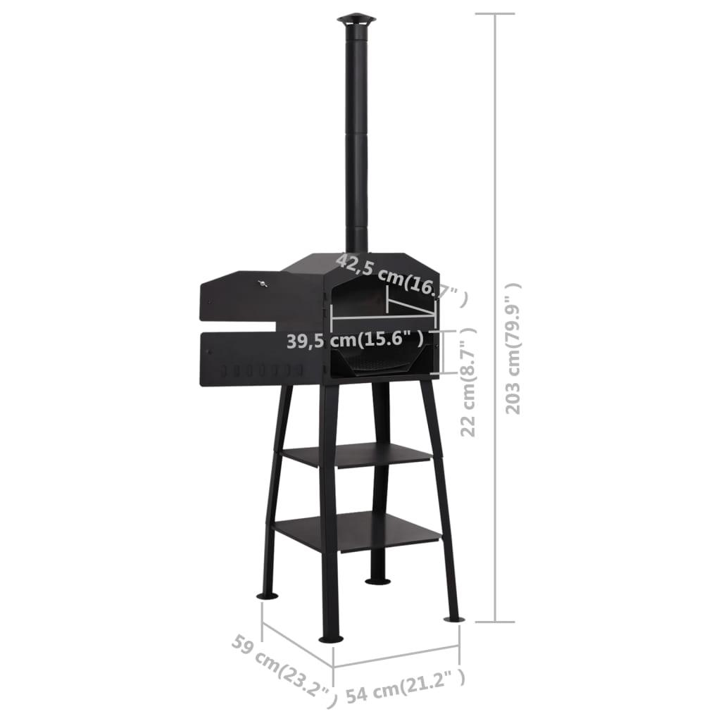 Outdoor Pizza Oven Charcoal Fired with 2 Fireclay Stones at Set Shop and Smile