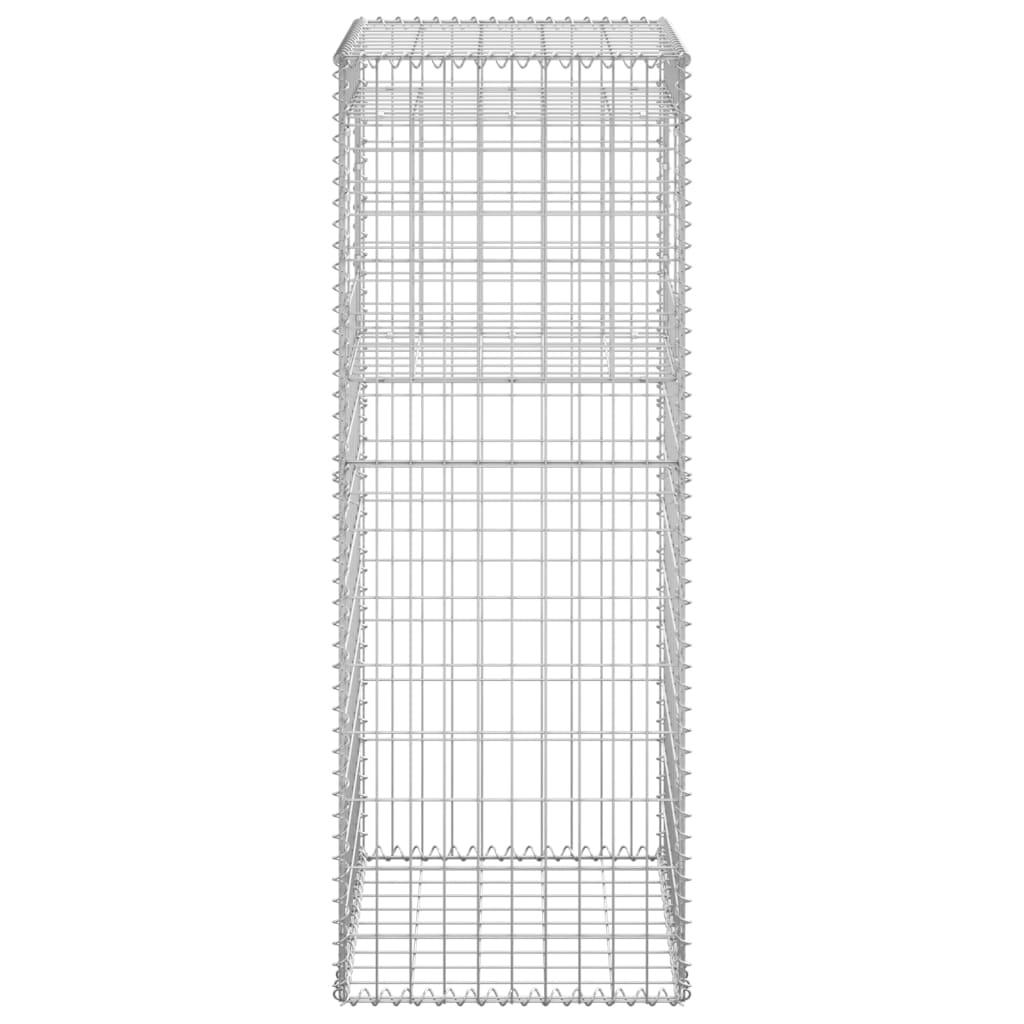 Gabion Basket Posts 2 pcs 19.7"x19.7"x55.1" Iron at Set Shop and Smile
