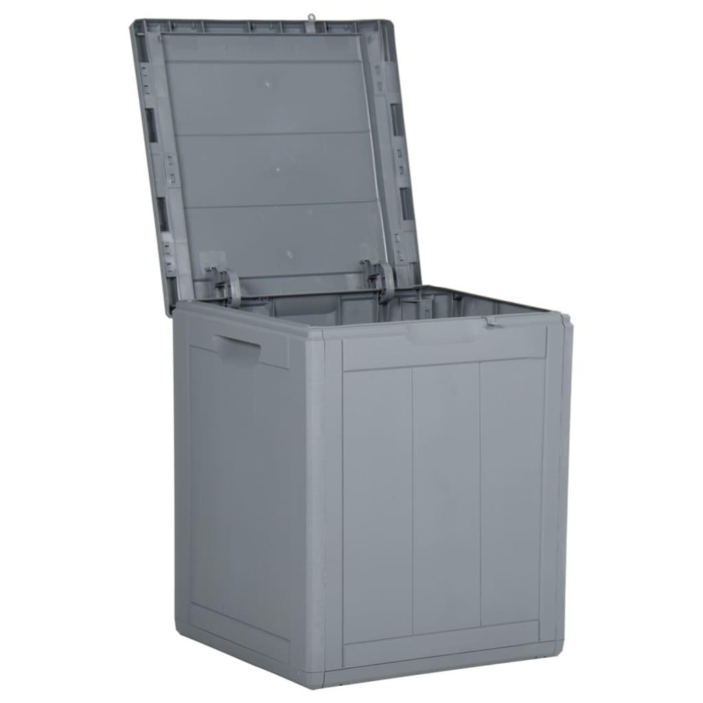Patio Storage Box 23.8 gal Gray PP Rattan at Set Shop and Smile