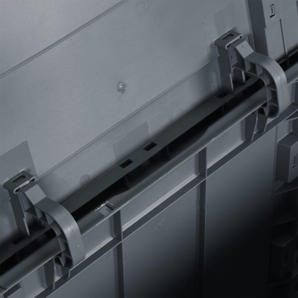 Patio Storage Box 23.8 gal Gray PP Rattan at Set Shop and Smile