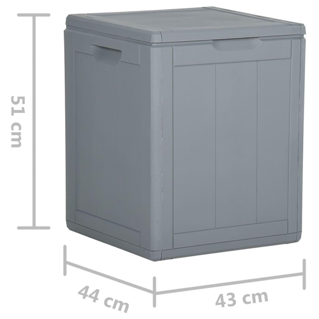 Patio Storage Box 23.8 gal Gray PP Rattan at Set Shop and Smile