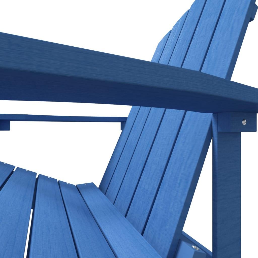 Patio Adirondack Chair HDPE Aqua Blue at Set Shop and Smile