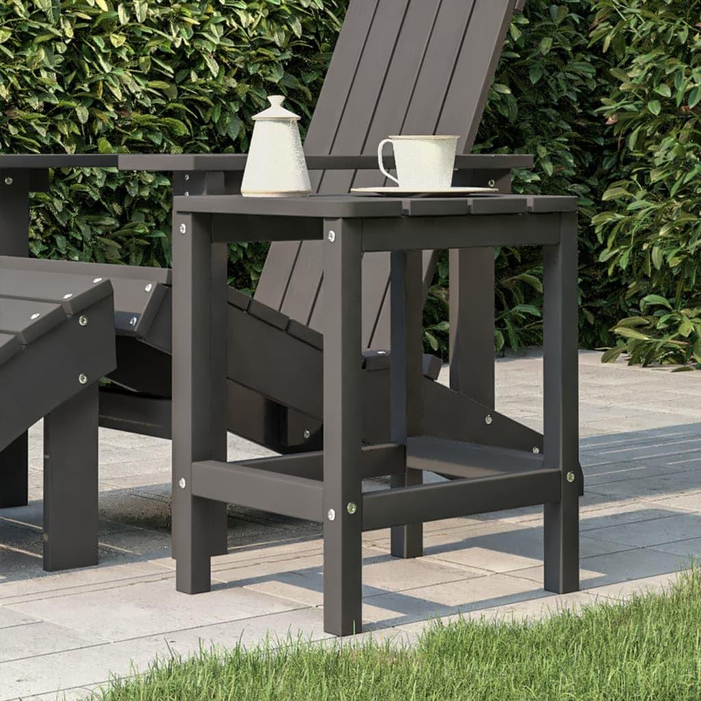 Patio Adirondack Table Anthracite 15"x15"x18.1" HDPE at Set Shop and Smile