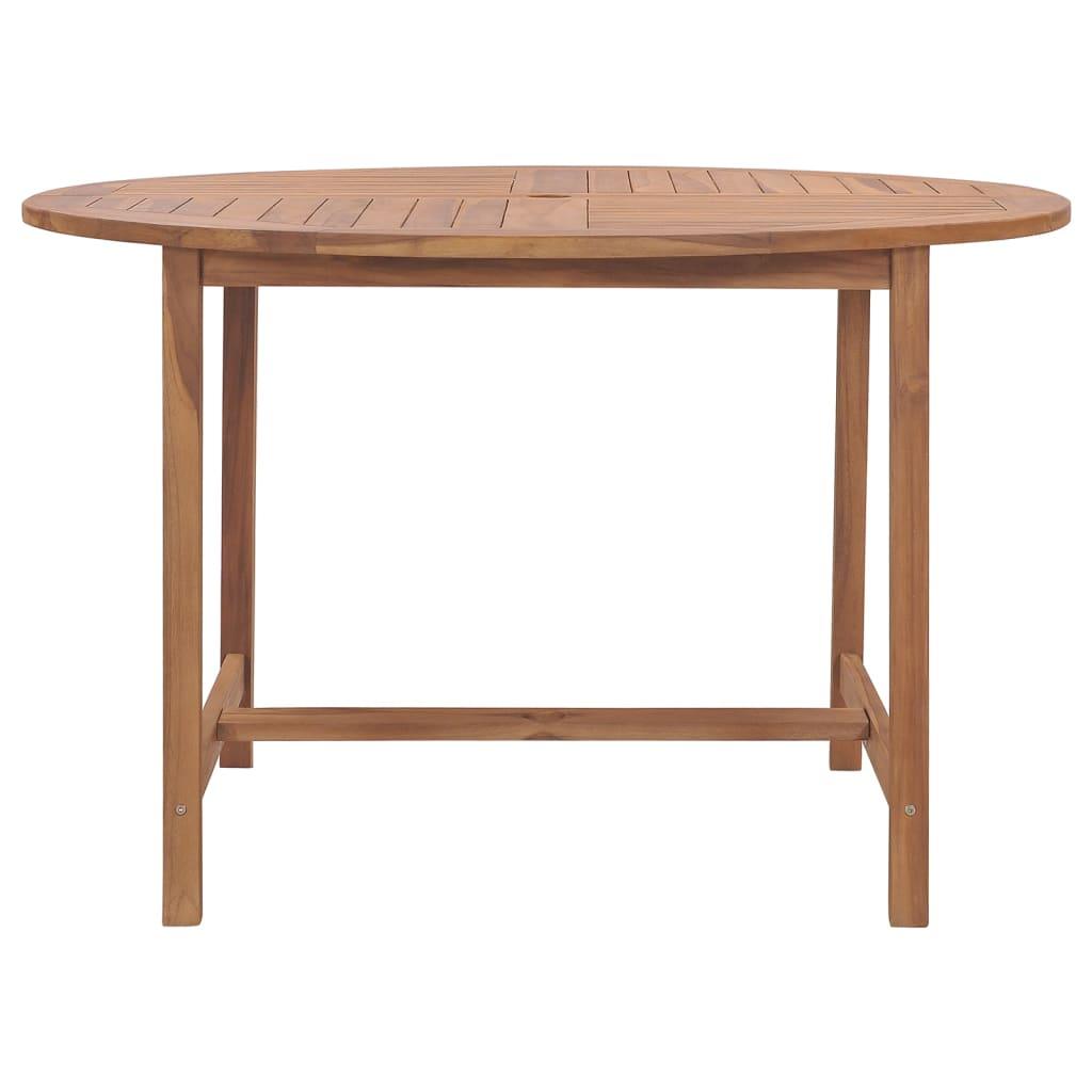 Patio Dining Table Ø43.3"x29.5" Solid Wood Teak at Set Shop and Smile