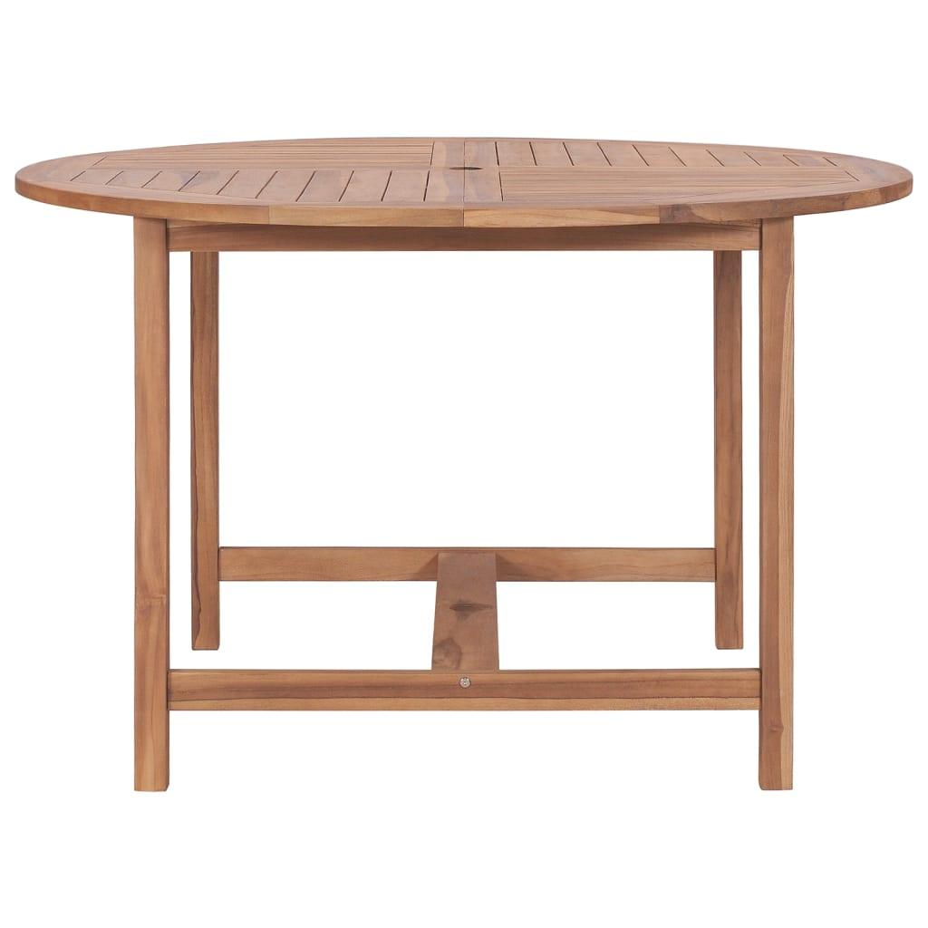 Patio Dining Table Ø43.3"x29.5" Solid Wood Teak at Set Shop and Smile