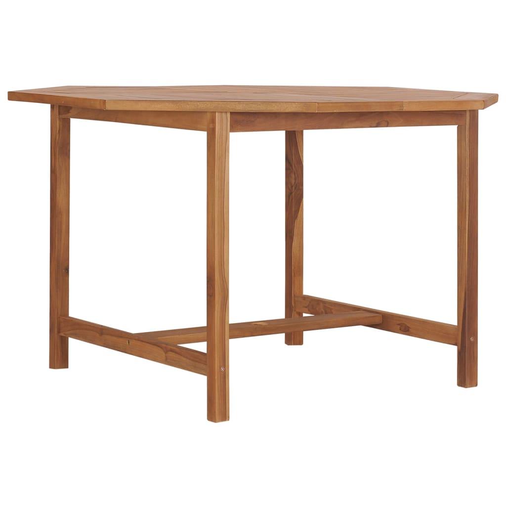 Patio Dining Table 43.3"x43.3"x29.5" Solid Wood Teak at Set Shop and Smile