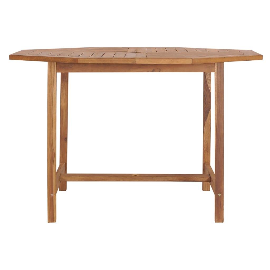 Patio Dining Table 43.3"x43.3"x29.5" Solid Wood Teak at Set Shop and Smile