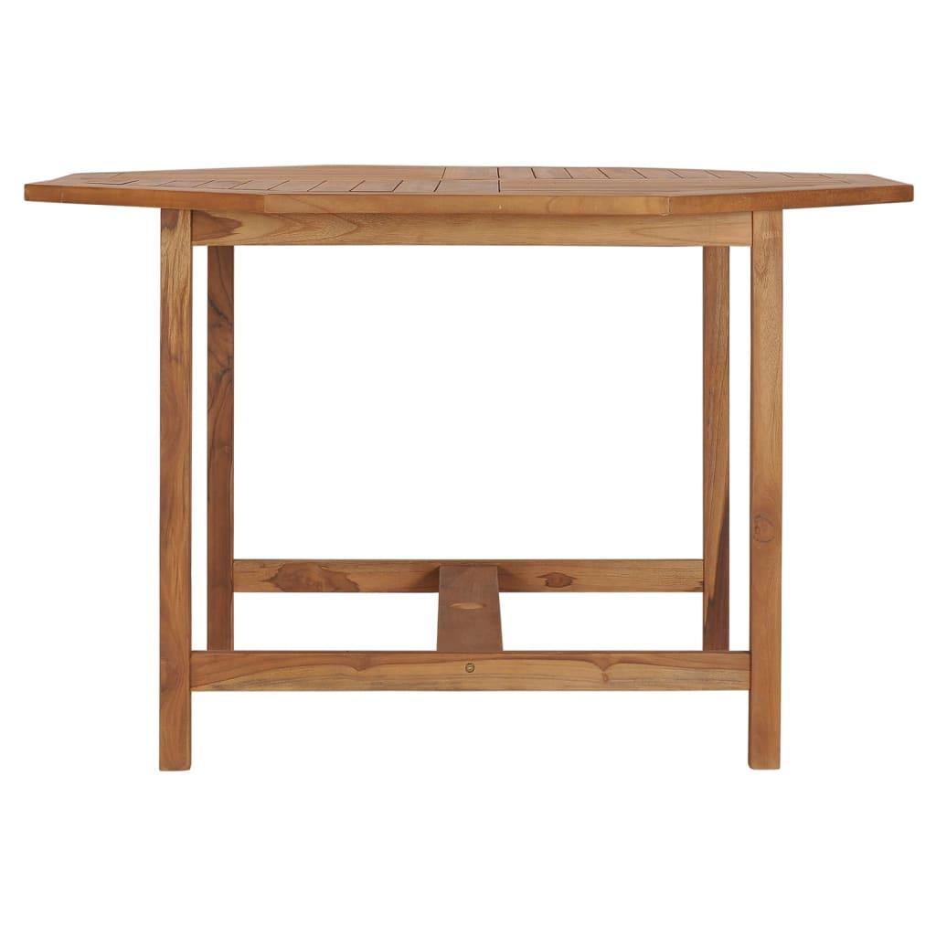 Patio Dining Table 43.3"x43.3"x29.5" Solid Wood Teak at Set Shop and Smile