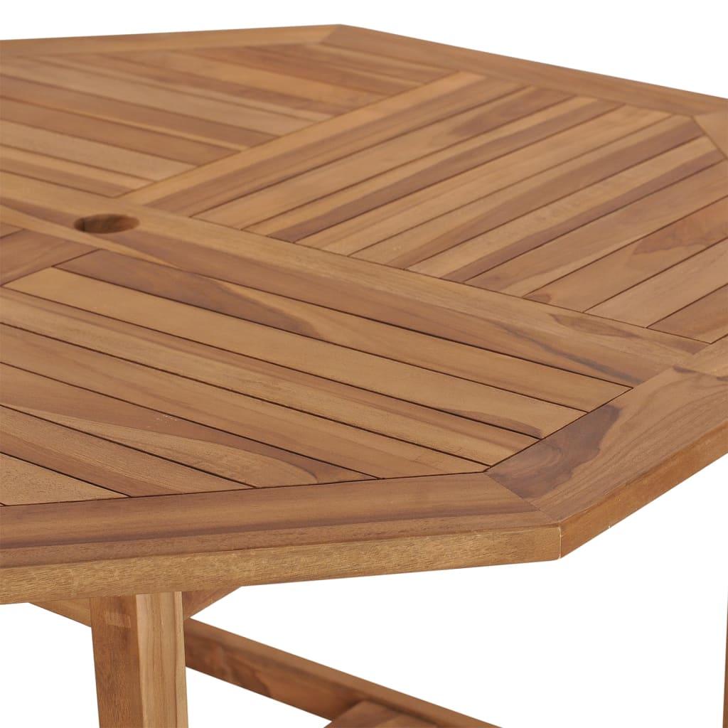 Patio Dining Table 43.3"x43.3"x29.5" Solid Wood Teak at Set Shop and Smile
