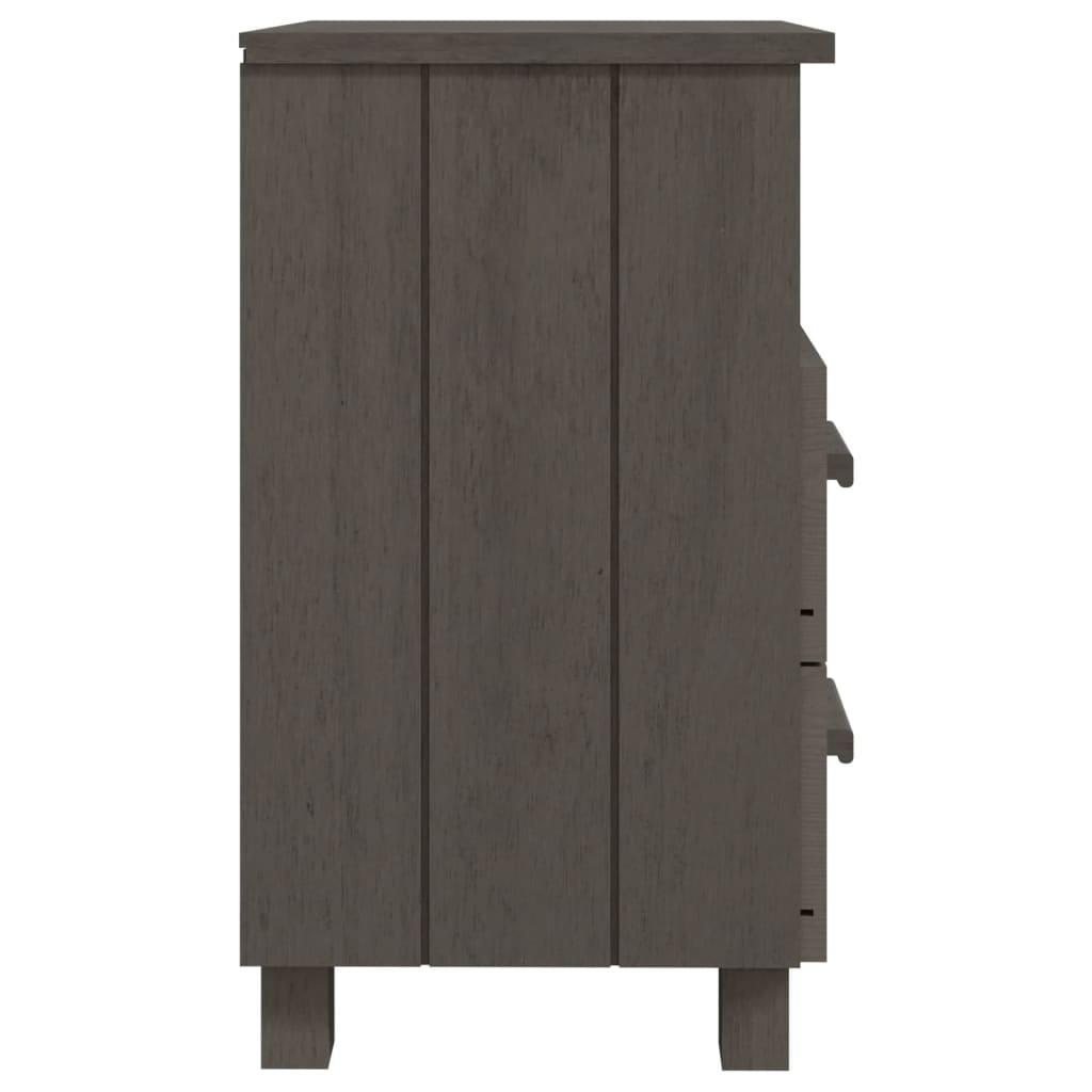 Bedside Cabinet Light Gray 15.7"x13.8"x24.4" Solid Wood Pine at Set Shop and Smile