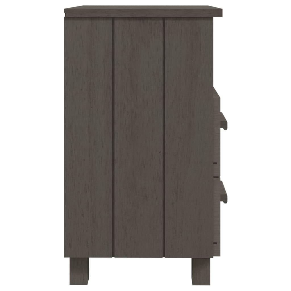 Bedside Cabinets 2 pcs Light Gray 15.7"x13.8"x24.4" Solid Wood Pine at Set Shop and Smile