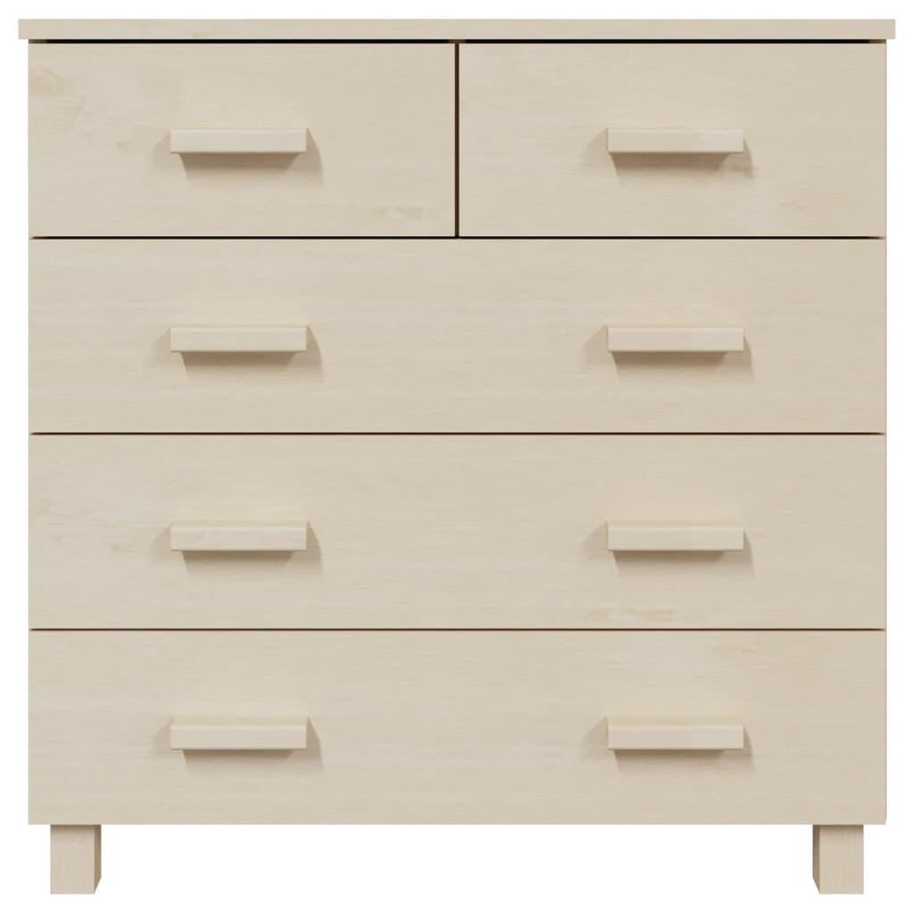 Sideboard HAMAR Honey Brown 31.1"x15.7"x31.5" Solid Wood Pine at Set Shop and Smile