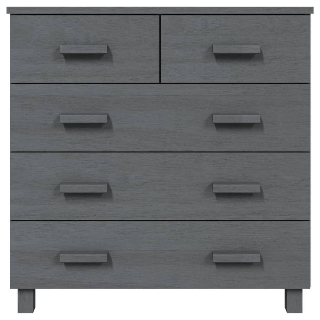 Sideboard HAMAR Dark Gray 31.1"x15.7"x31.5" Solid Wood Pine at Set Shop and Smile