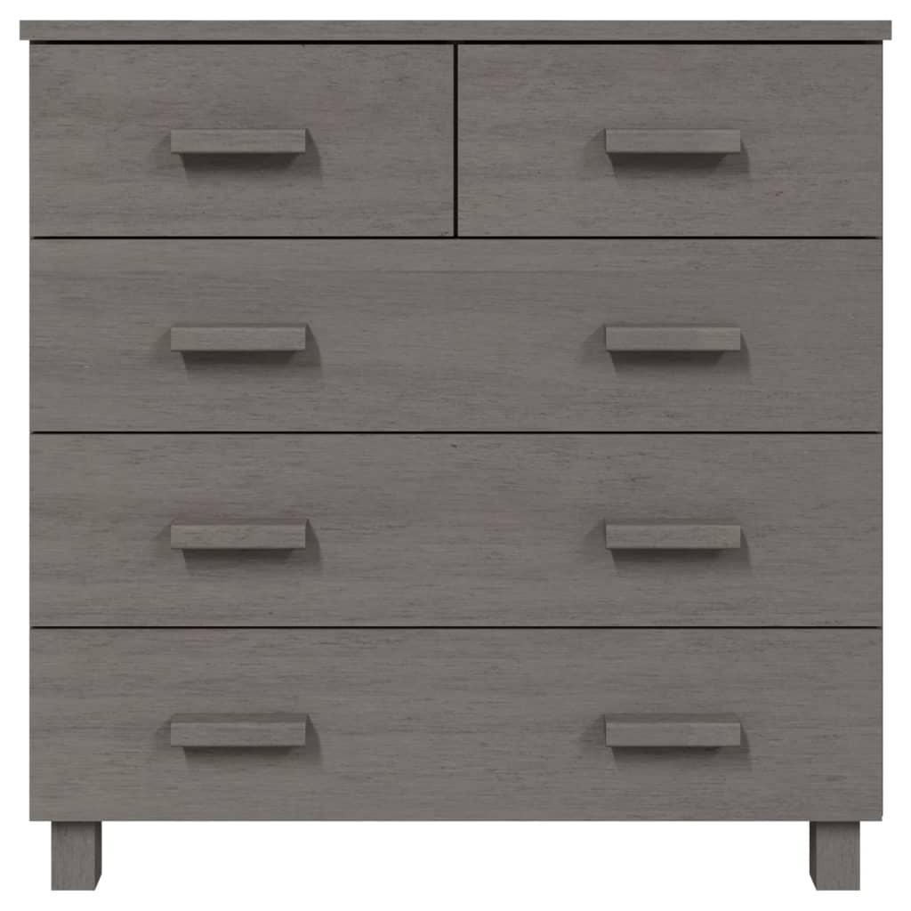 Sideboard HAMAR Light Gray 31.1"x15.7"x31.5" Solid Wood Pine at Set Shop and Smile