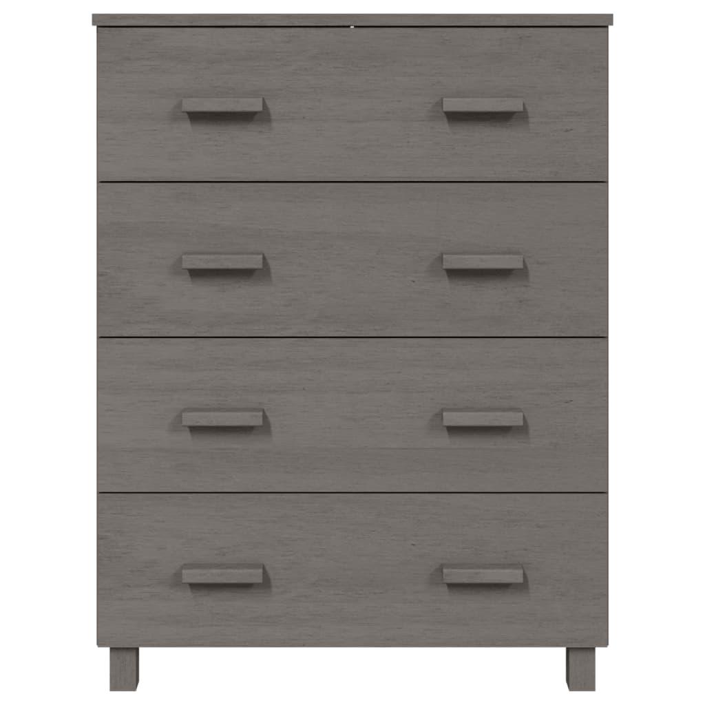 Sideboard HAMAR Light Gray 31.1"x15.7"x40.7" Solid Wood Pine at Set Shop and Smile