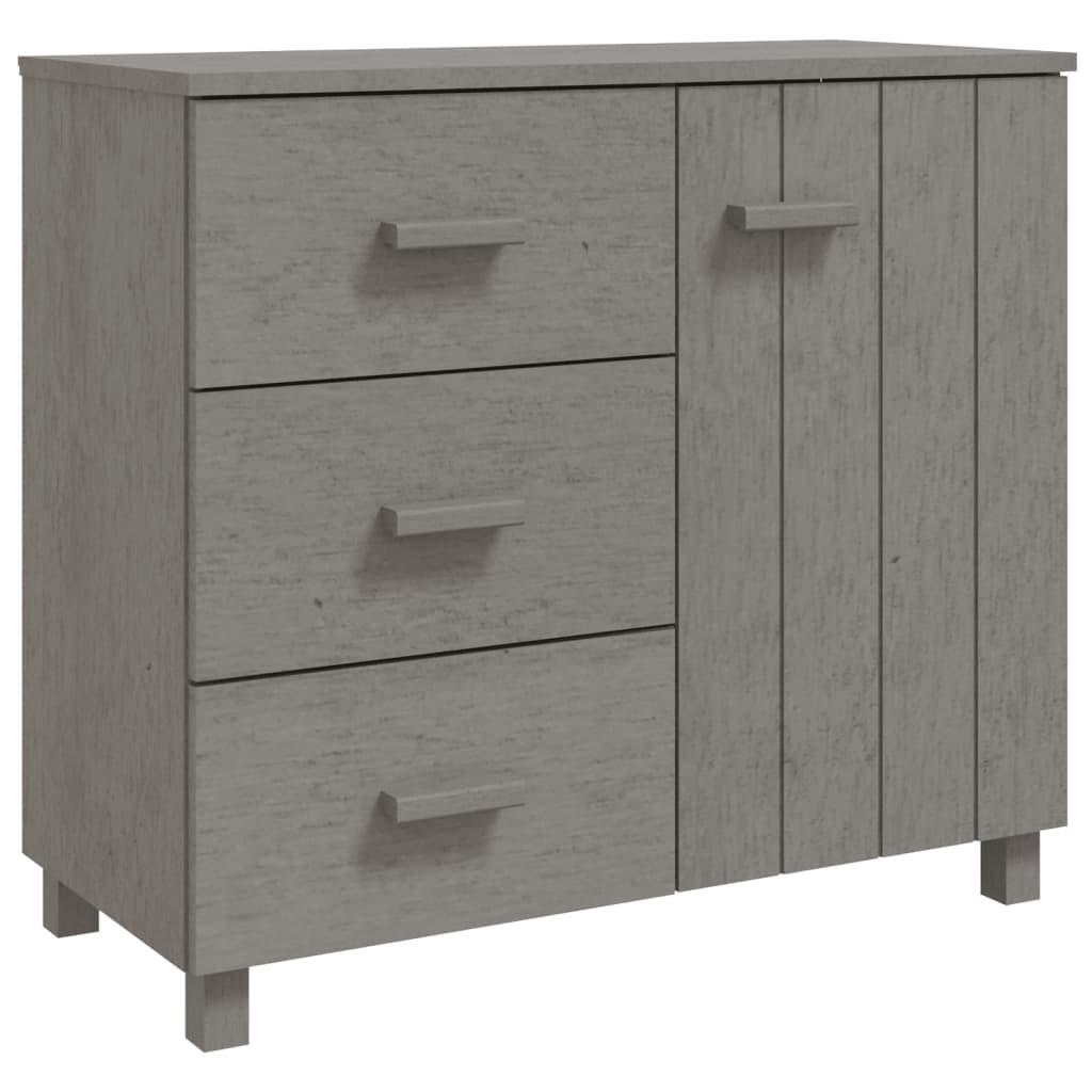 Sideboard HAMAR Light Gray 35.4"x15.7"x31.5" Solid Pinewood at Set Shop and Smile