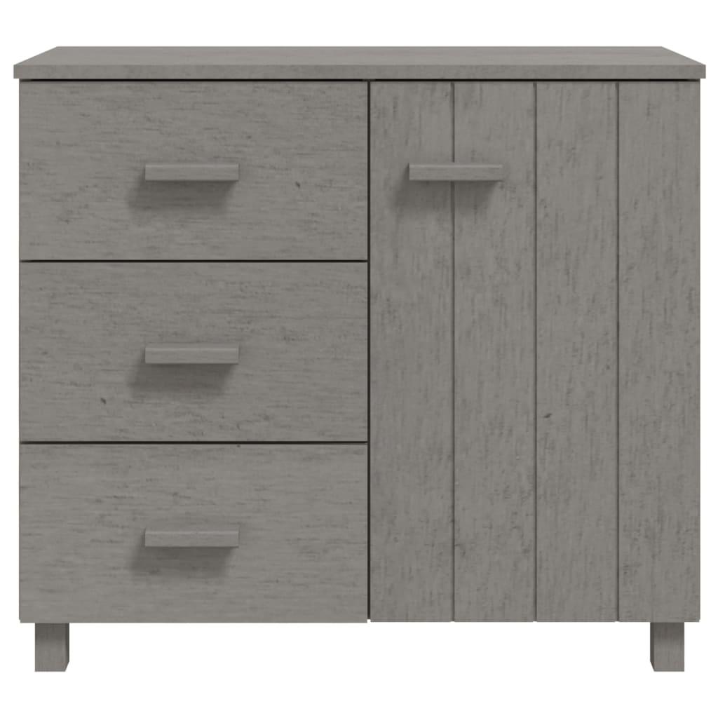 Sideboard HAMAR Light Gray 35.4"x15.7"x31.5" Solid Pinewood at Set Shop and Smile