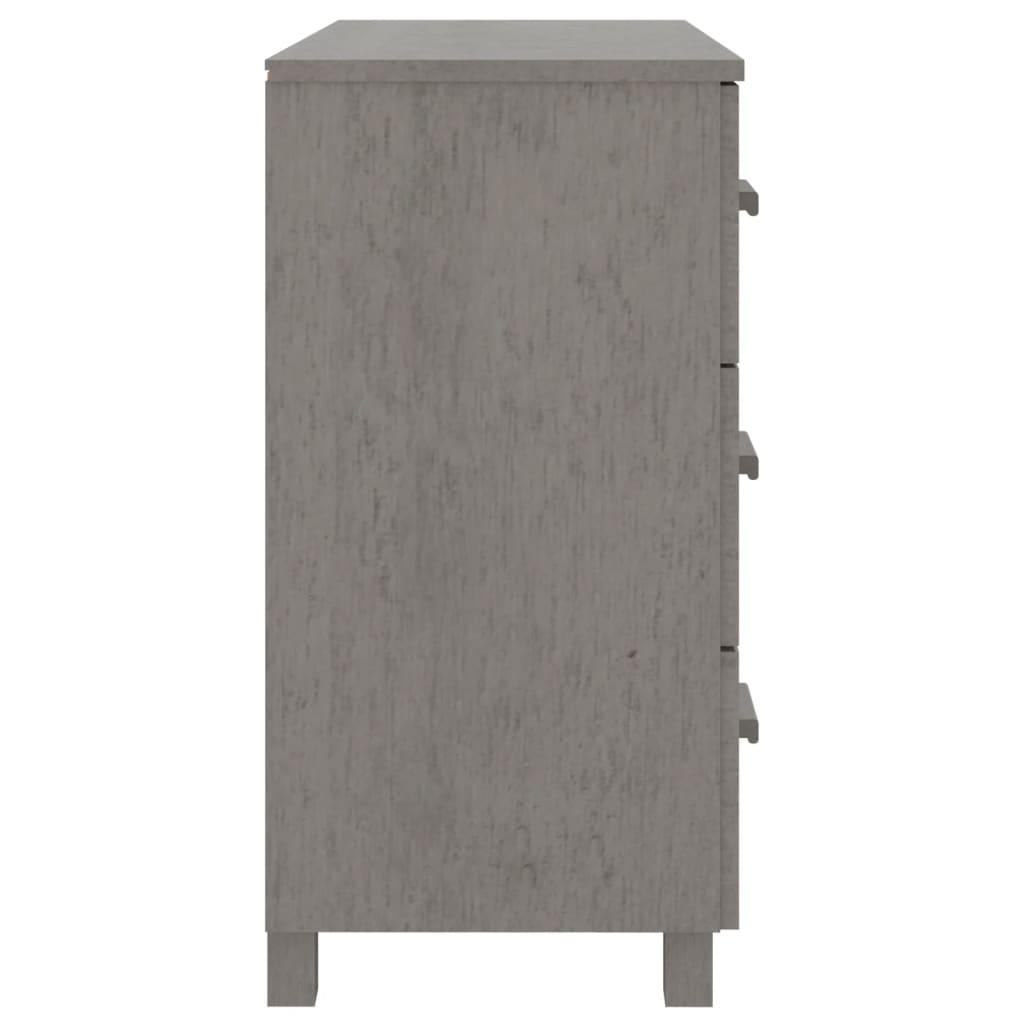Sideboard HAMAR Light Gray 35.4"x15.7"x31.5" Solid Pinewood at Set Shop and Smile