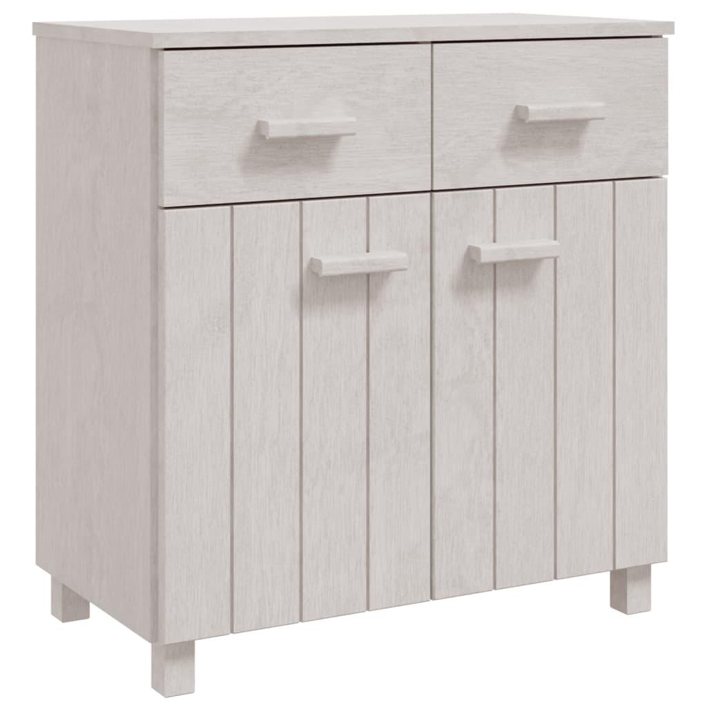 Sideboard White 31.1"x15.7"x31.5" Solid Wood Pine at Set Shop and Smile