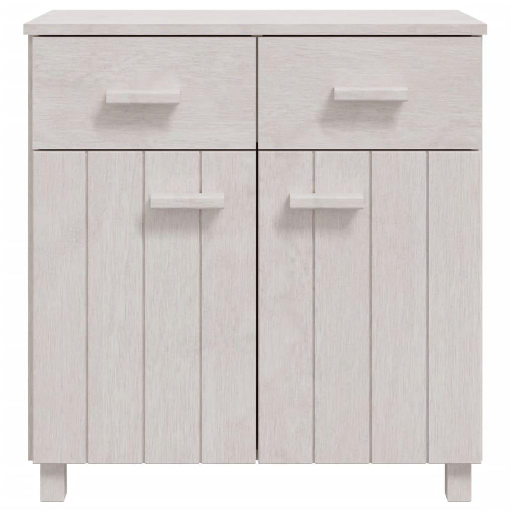 Sideboard White 31.1"x15.7"x31.5" Solid Wood Pine at Set Shop and Smile