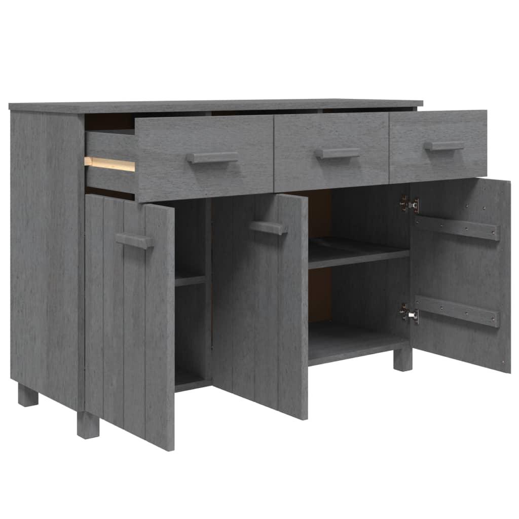 Sideboard Dark Gray 44.5"x15.7"x31.5" Solid Wood Pine at Set Shop and Smile