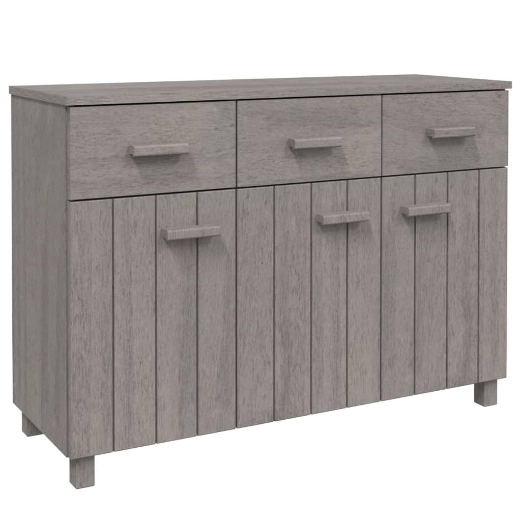 Sideboard HAMAR Light Gray 44.5"x15.7"x31.5" Solid Wood Pine at Set Shop and Smile