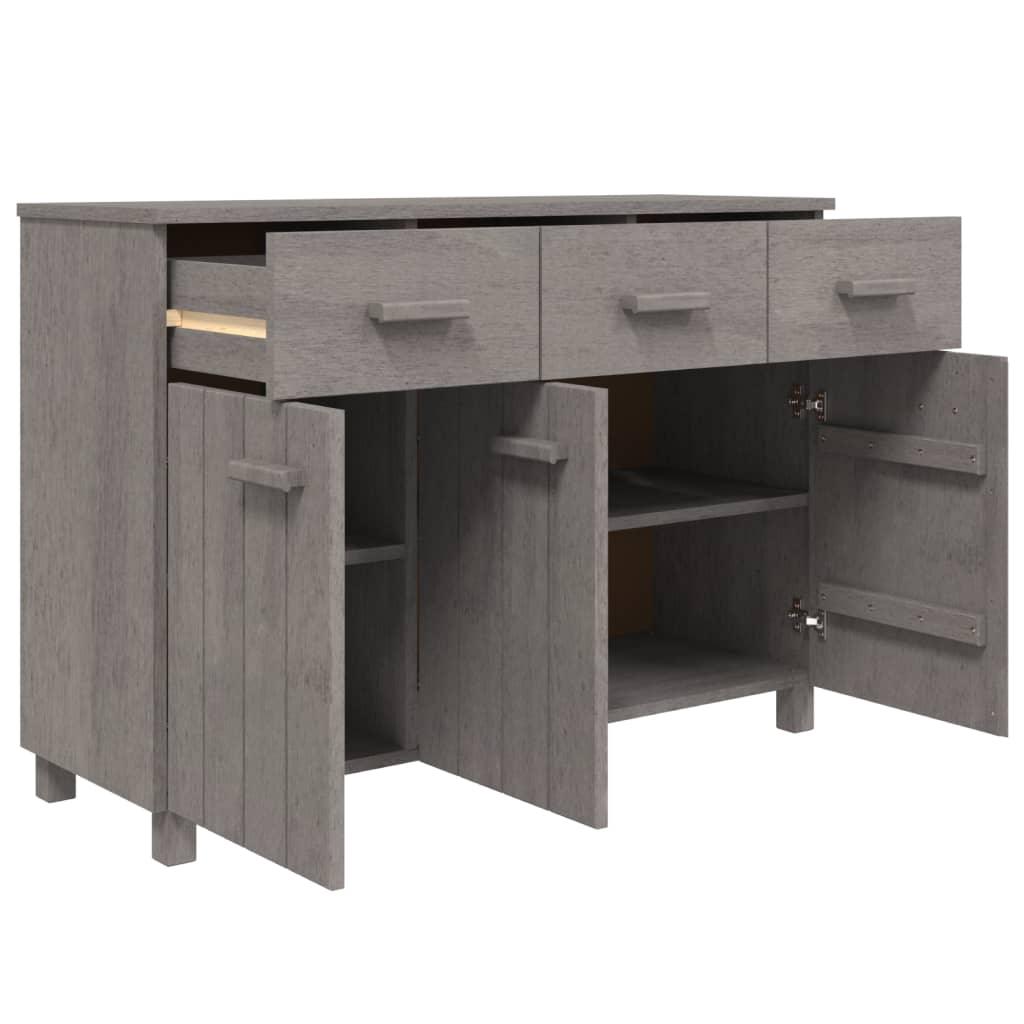 Sideboard HAMAR Light Gray 44.5"x15.7"x31.5" Solid Wood Pine at Set Shop and Smile