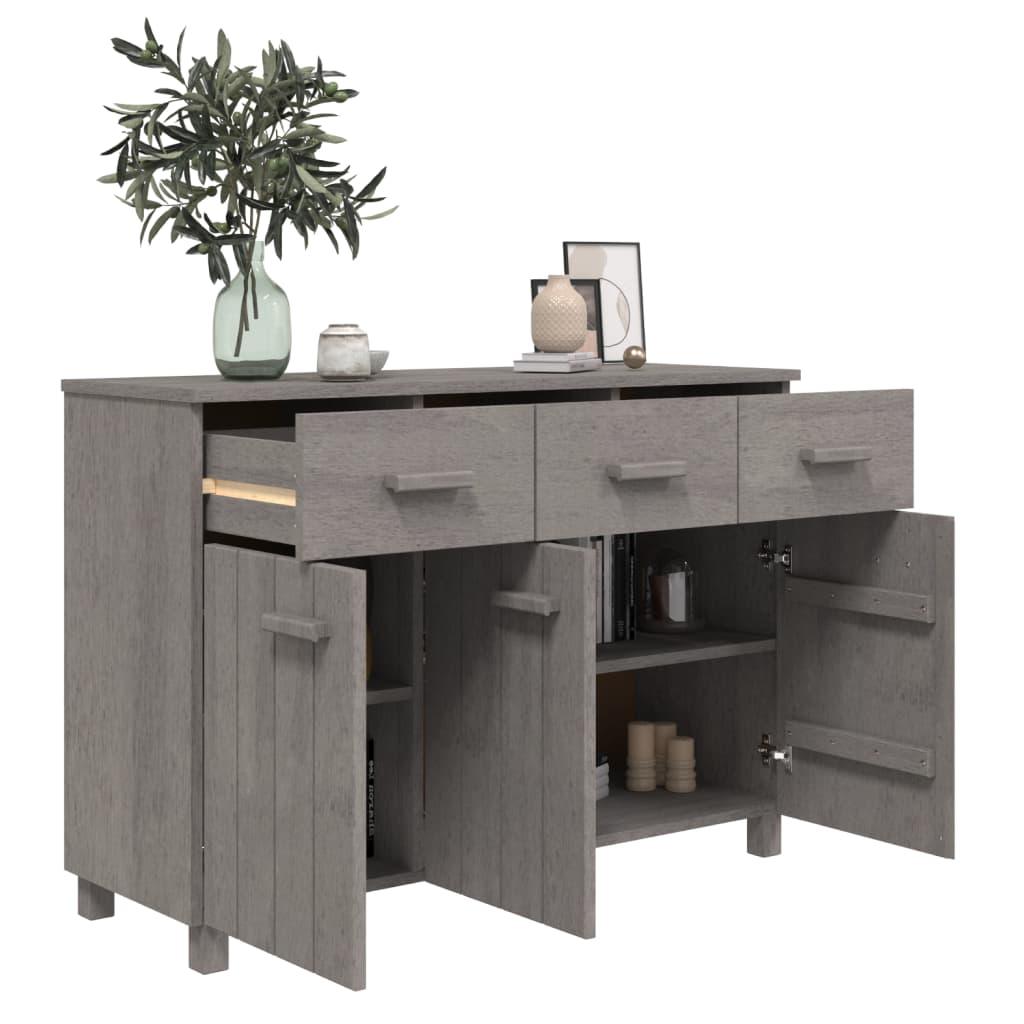 Sideboard HAMAR Light Gray 44.5"x15.7"x31.5" Solid Wood Pine at Set Shop and Smile