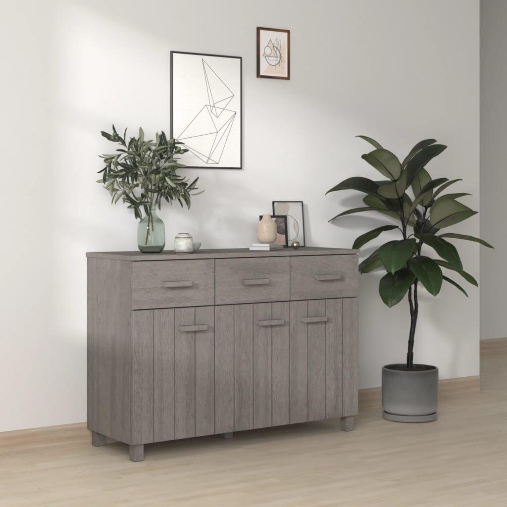 Sideboard HAMAR Light Gray 44.5"x15.7"x31.5" Solid Wood Pine at Set Shop and Smile