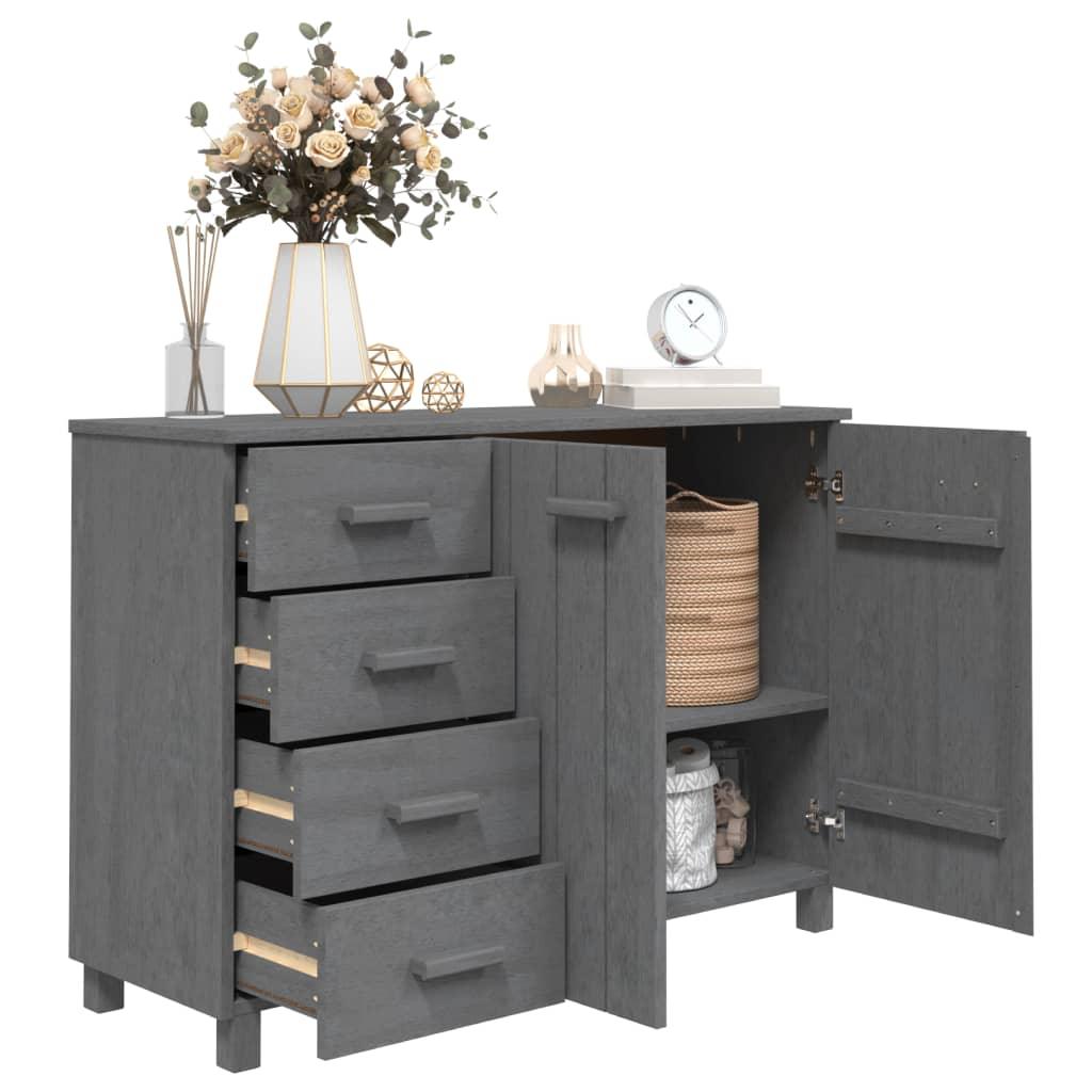 Sideboard Dark Gray 44.5"x15.7"x31.5" Solid Wood Pine at Set Shop and Smile
